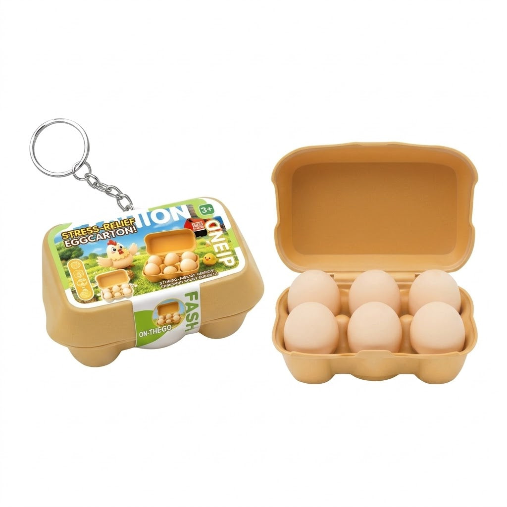 Egg Carton Satisfying Clicker Keychain