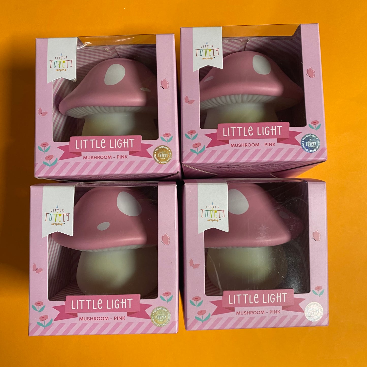 Kawaii Garage/Faulty Sale 🧡👑 Kawaii lampje paddestoel roze, verkleurd (#64)