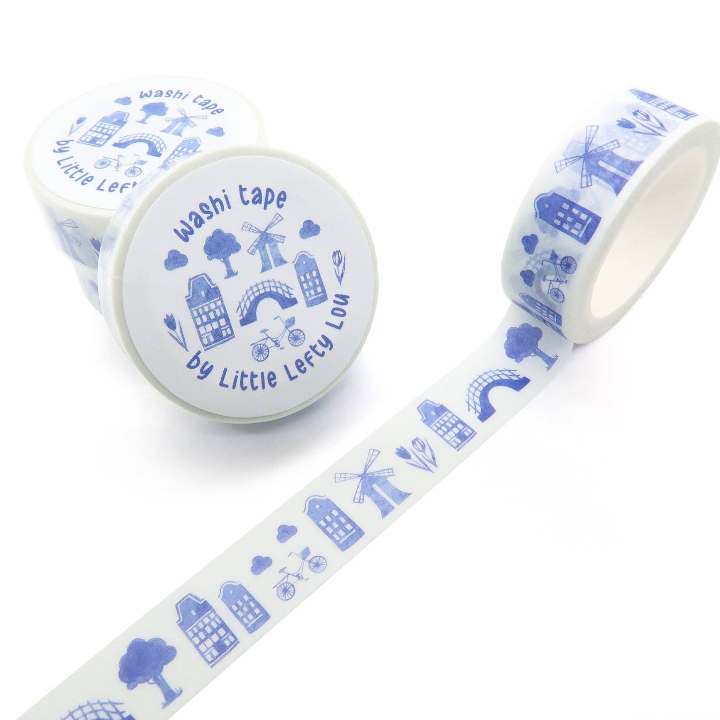 Washi Tape - Delfts Blue Holland - Little Lefty Lou