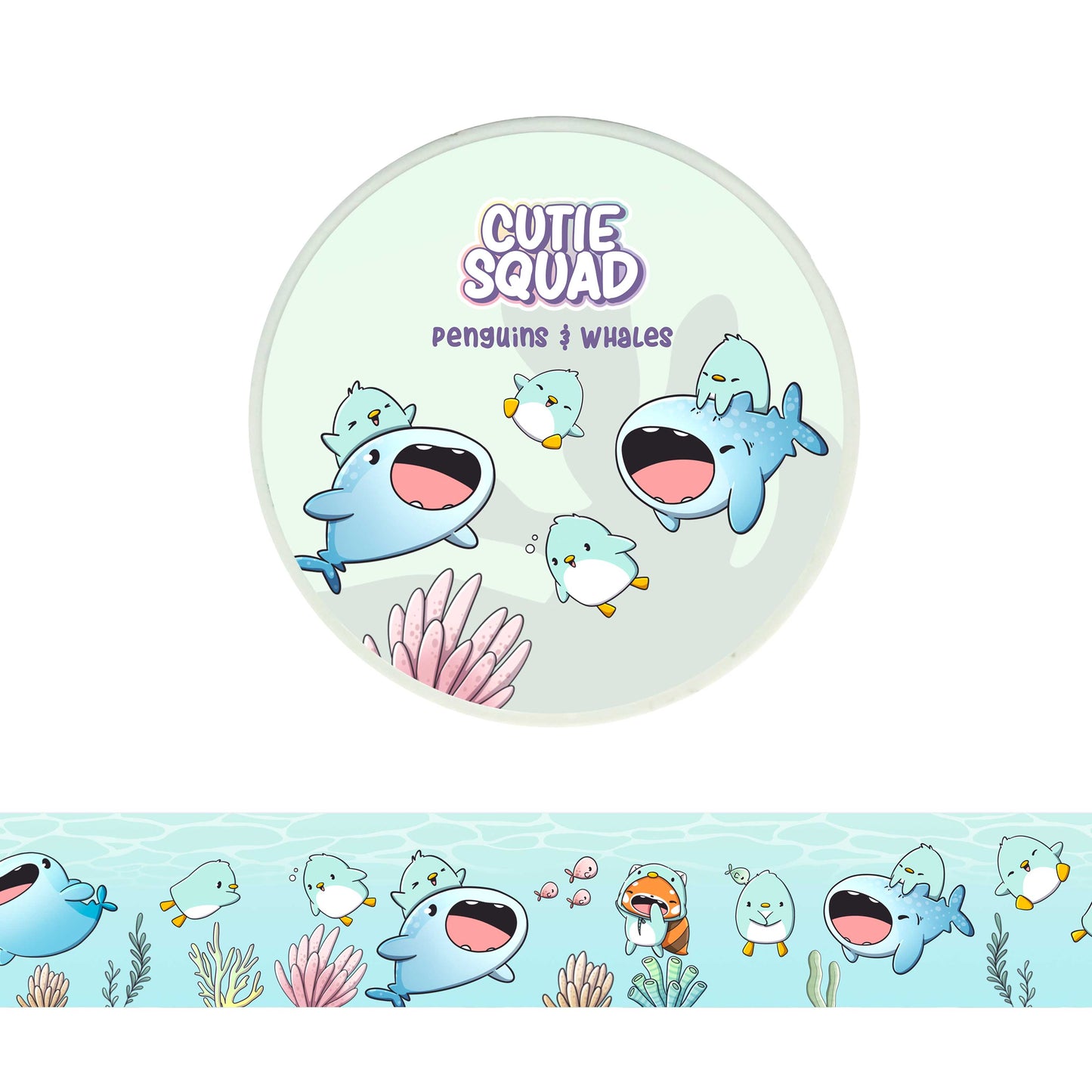Washi Tape - Penguins & Whales - CutieSquad