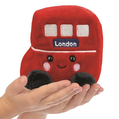 Bertie Red Bus Palm Pal Plush - 13 cm