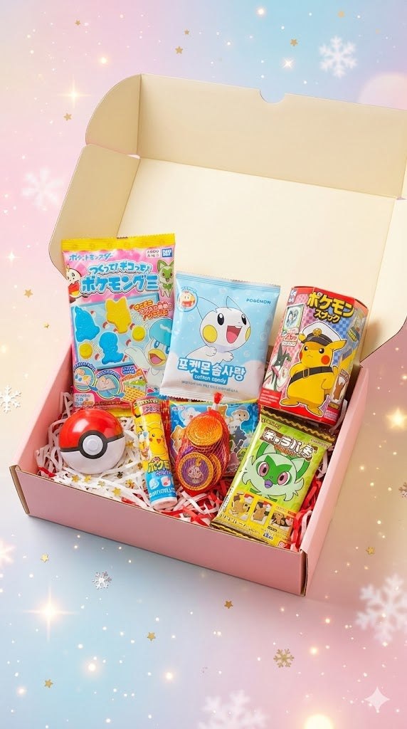 Pokémon Themed Japanse snackbox ⚡8 items