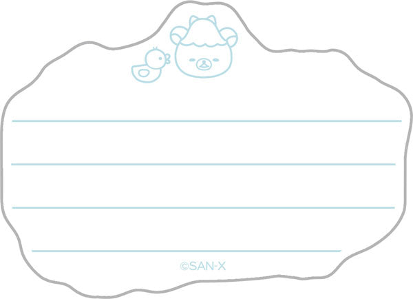 Mini Briefpapierset - Rilakkuma Cat Public Bathhouse - Blue