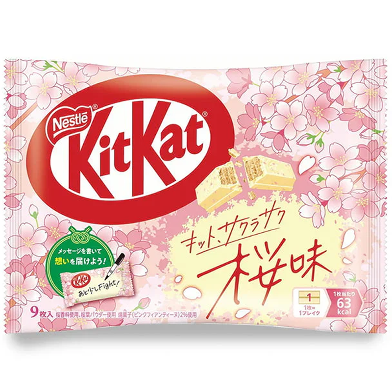 KitKat Mini Sakura Cherry Blossom - Zak 9 Stuks