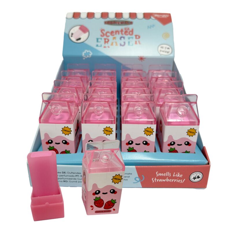 Foodiemals Scented Eraser - Strawberry Milk Gum