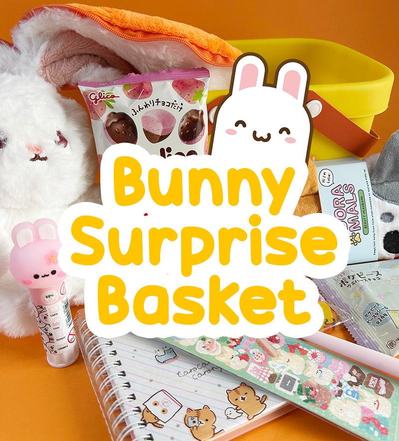 Kawaii Bunny Gift Basket 🌷🐰🥕 - 10 items, 30% voordeel!