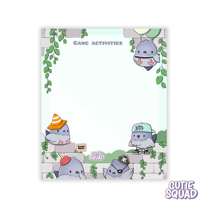 Sticky Notes Block - Pigeons - CutieSquad