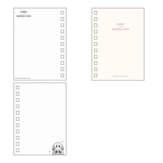 Carnet avec classeur à anneaux- Kirby et Waddle Dee- Friends