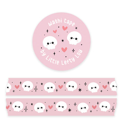 Washi Tape - Halloween Skulls Pink
