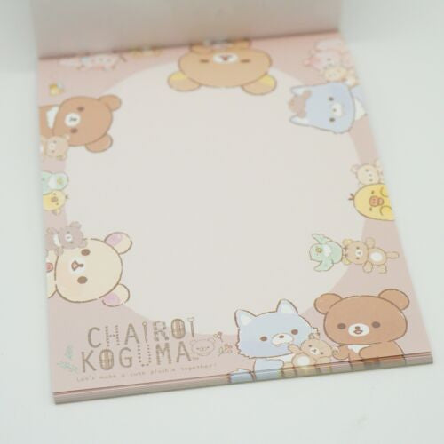 Memoblok groot - Rilakkuma Chairoikoguma Cute Plushie Theme - Pink
