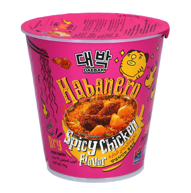 Daebak Habanero Noodles - Spicy Chicken Flavour