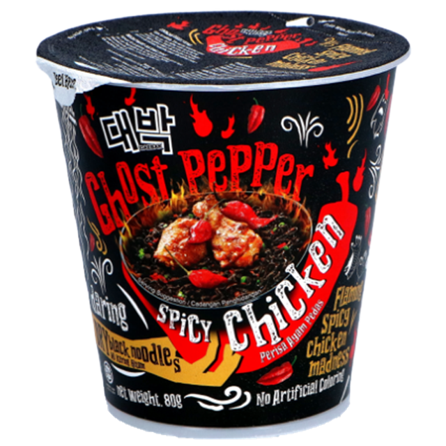 Daebak Ghost Pepper Black Noodles - Spicy Chicken Flavour