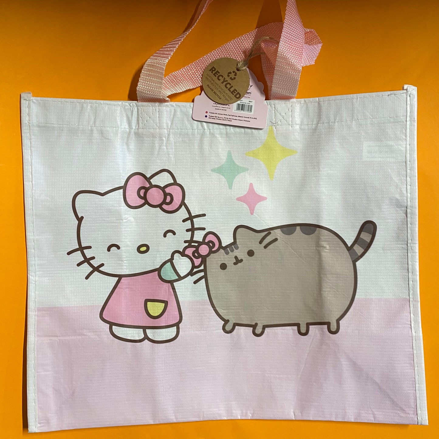 Kawaii Garage/Faulty Sale 🧡👑 FAULTY Shopper Hello Kitty & Pusheen met verkleurd hengsel (#61)