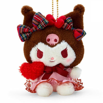 Sanrio Keychain Plush Ribbon Love - Kuromi