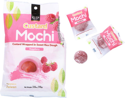 Mochi uitdeelverpakking - Custard raspberry