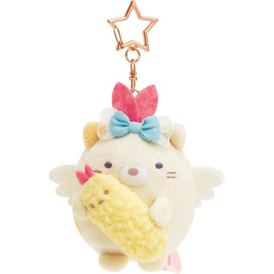 Sumikko Gurashi Plush Keychain - Angelic Idol - Neko & Ebifurai no Shippo