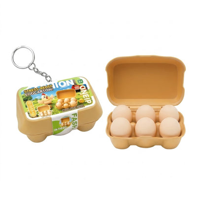 Egg Carton Satisfying Clicker Keychain