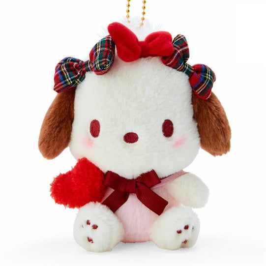 Sanrio Keychain Plush Ribbon Love - Pochacco