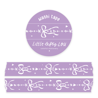 Washi Tape - Purple Bows
