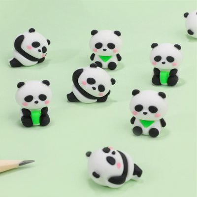 Panda Eraser Set - 3 gummetjes