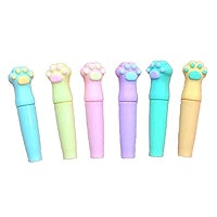 Pastel Cat Paw minimarkers - 6 stuks