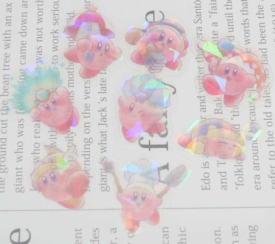 Stickerset Holografisch - Kirby Aurora - Copy Ability