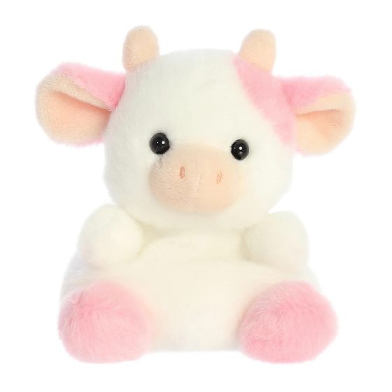 Strawberry Cow Palm Pal Plush - 13 cm