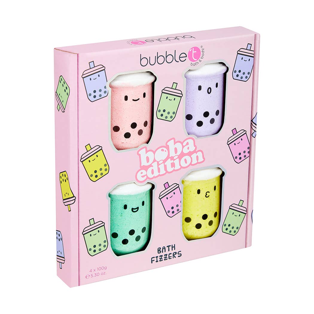 Bubble Tea Bath Bomb cadeauset - Boba Edition (4 x 100 g)