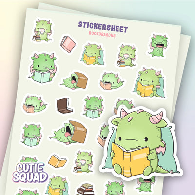 Stickervel - Bookdragons - CutieSquad