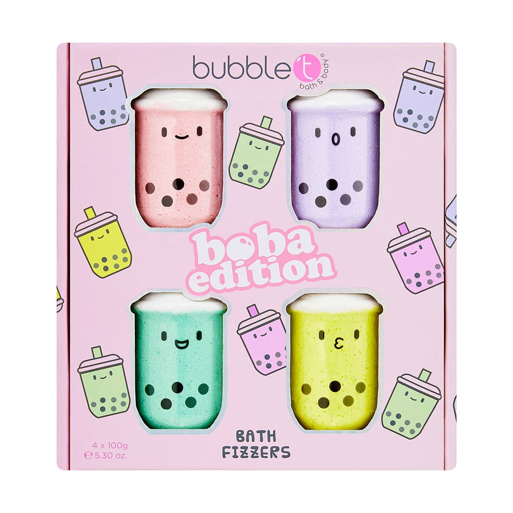 Bubble T Bath Bomb cadeauset - Boba Edition (4 x 100 g)