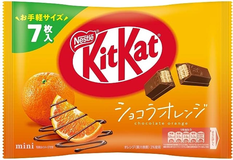 KitKat Mini Chocolate Orange - Zak 7 Stuks THT 30-8-2024