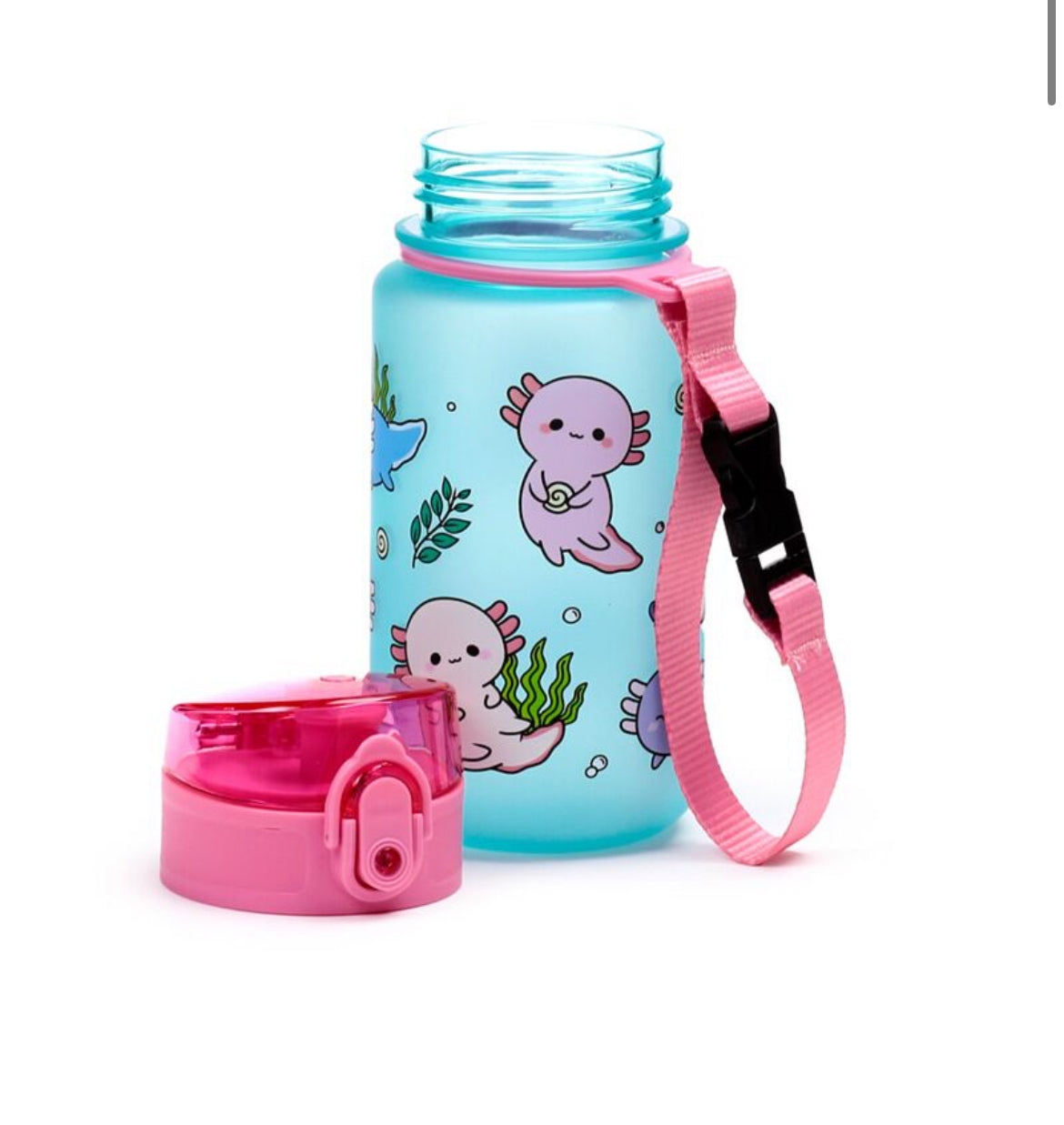 Drinkfles met flip dop - Axolotl 350ML