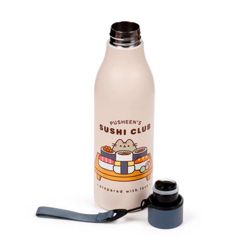 Drinkfles Pusheen Sushi Club - (RVS) 500ml