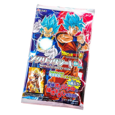 Dragon Ball Super Metallic Sheet with Chewing Gum