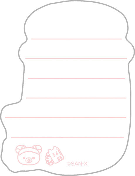 Mini Briefpapierset - Rilakkuma Cat Public Bathhouse - Pink