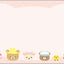 Mini Briefpapierset - Rilakkuma Cat Public Bathhouse - Pink