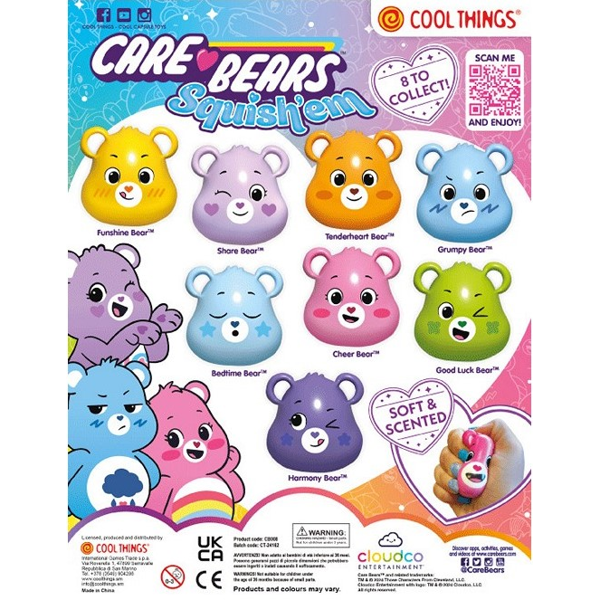 Squishy Surprise Capsule - Care Bears Squish'em - Scented
