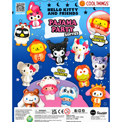Squishy Surprise Capsule - Sanrio Characters - Pajama Party Softies