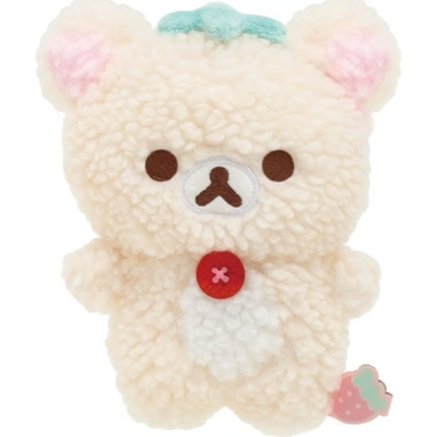 Korilakkuma Plush Coin Purse - Full Of Strawberry Day