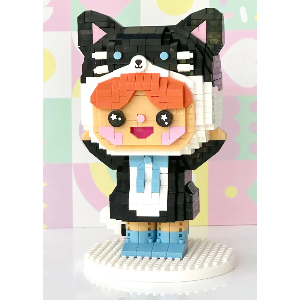 Momiji Mini Bricks - Build your own Momiji Doll - Happy Cat