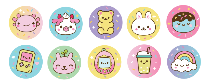 MostCutest.nl Sticker Rol - 200 Kawaii Stickers