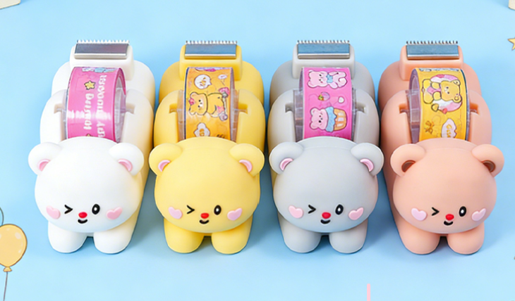 Kawaii Tape Dispenser Bear - Kies je Kleur