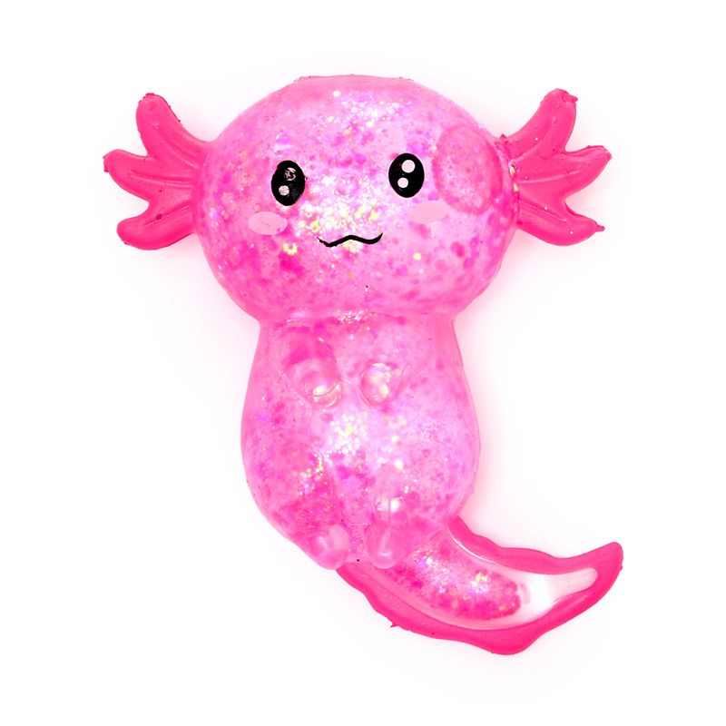 Stretch Glitter Axolotl Stress Toy - Kies je kleur