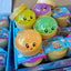 Mini 5,5 cm Glitter Squishy Dumpling - 1x Surprise kleur Squeezy