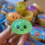 Mini 5,5 cm Glitter Squishy Dumpling - 1x Surprise kleur Squeezy