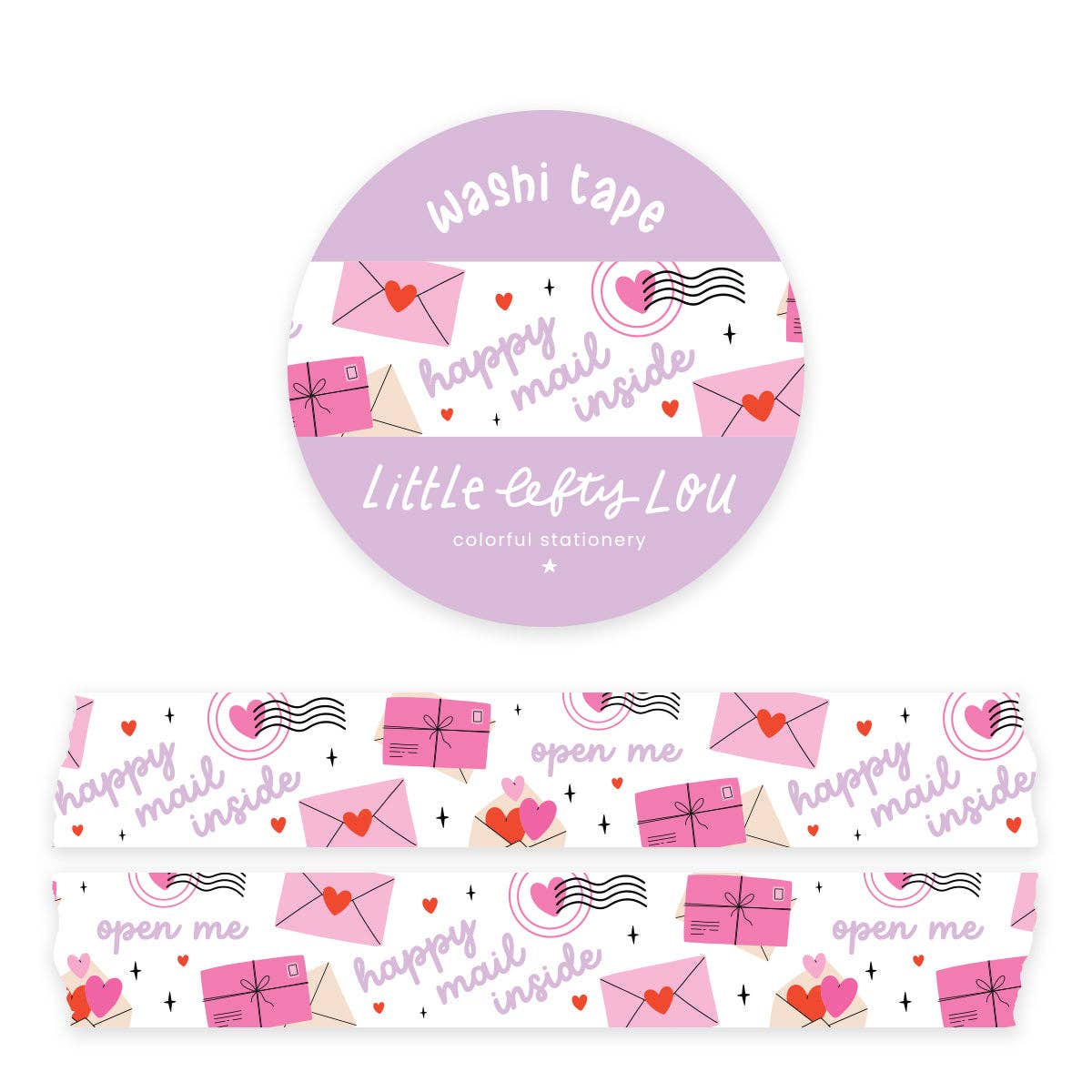 Washi Tape - Happy Mail Inside - Little Lefty Lou