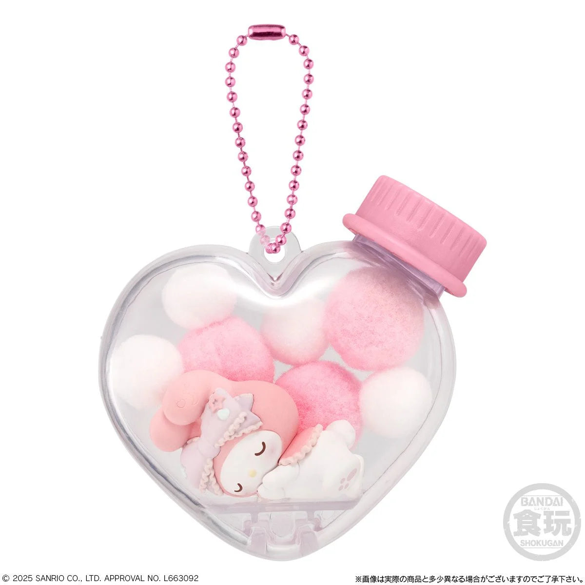 Sanrio Character In Heart Jar Charm with Gum - Kies Je Favoriet