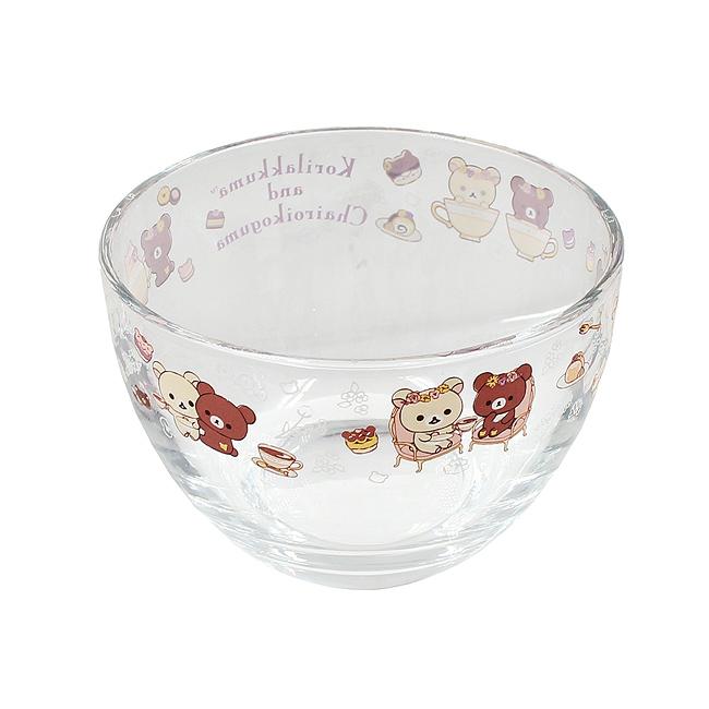 San-X Rilakkuma Flower Tea Time - Small Glass Bowl - Kies je design
