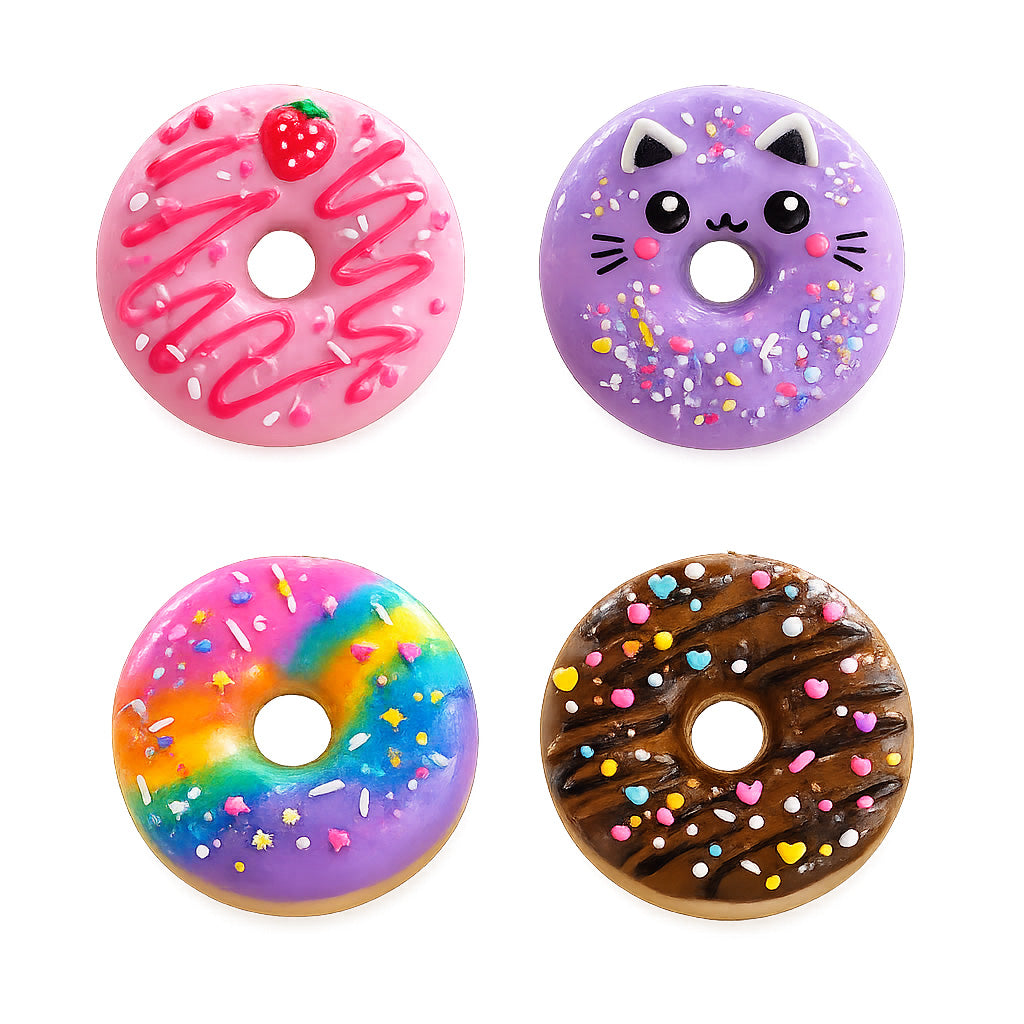 Deco Squishy Round Glazed XL Donut - DIY Squishy