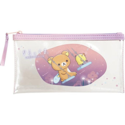 Etui / Clear Flat Pouch - Rilakkuma - Drowsy with You